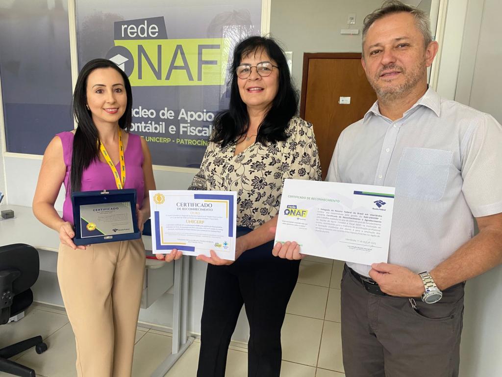 NAF/UNICERP é destaque regional e nacional em atendimentos gratuitos reconhecidos pela Receita Federal
