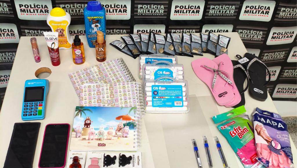 Polícia Militar apreende produtos sem procedência e detém dois...