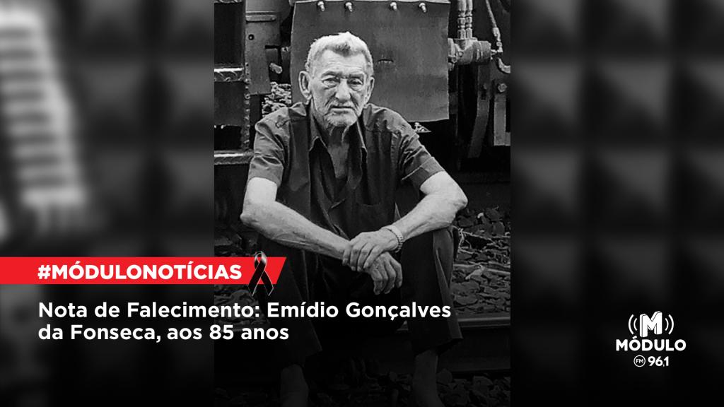 Nota de Falecimento: Emídio Gonçalves da Fonseca, aos 85...