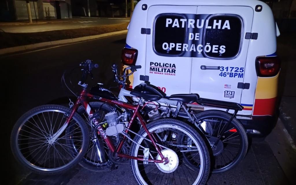Polícia Militar de Patrocínio apreende bicicletas motorizadas e persegue...