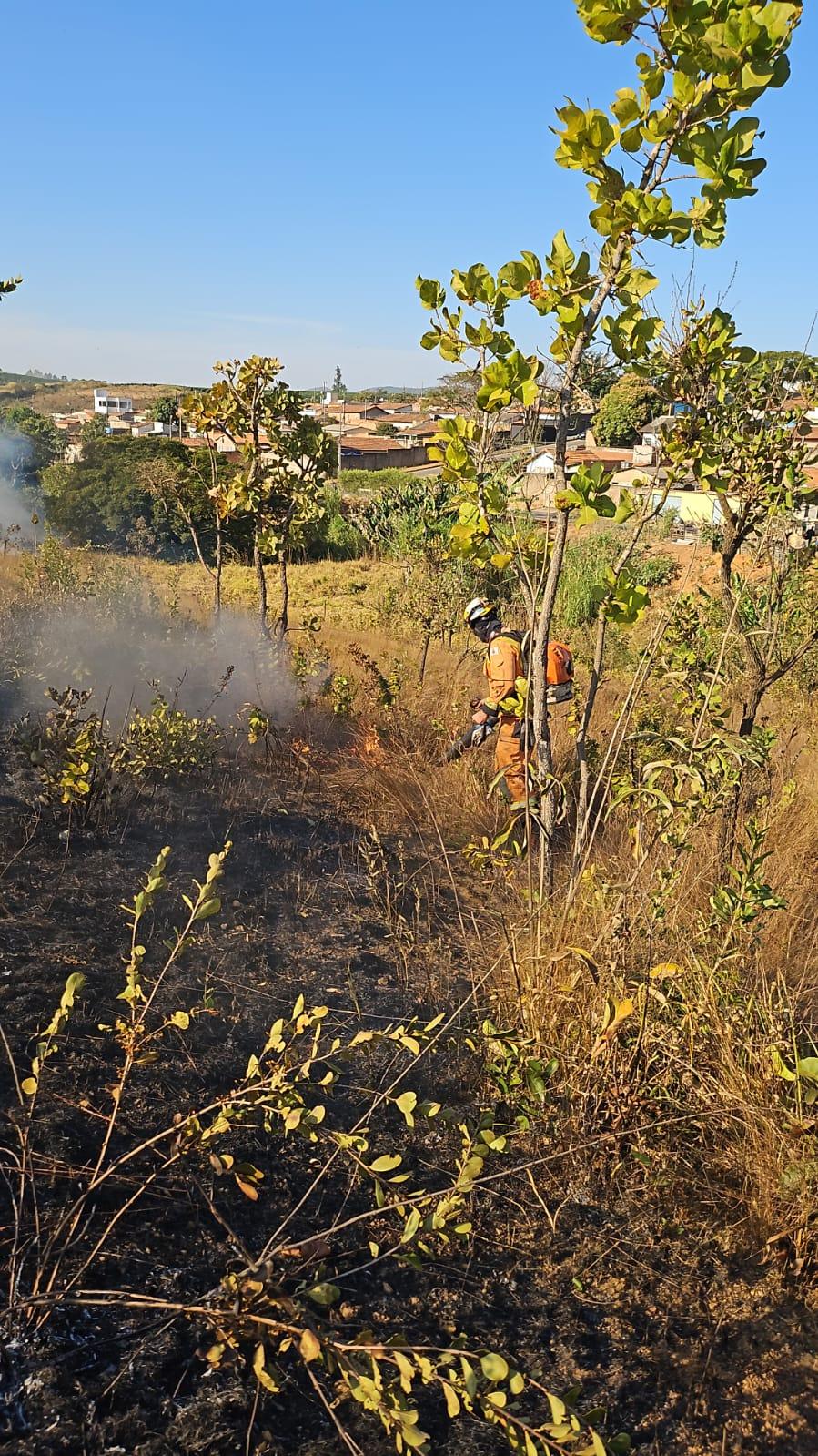 Imagem 4 do post Incêndio em pastagem atinge 10 hectares de fazenda e mobiliza Corpo de Bombeiros