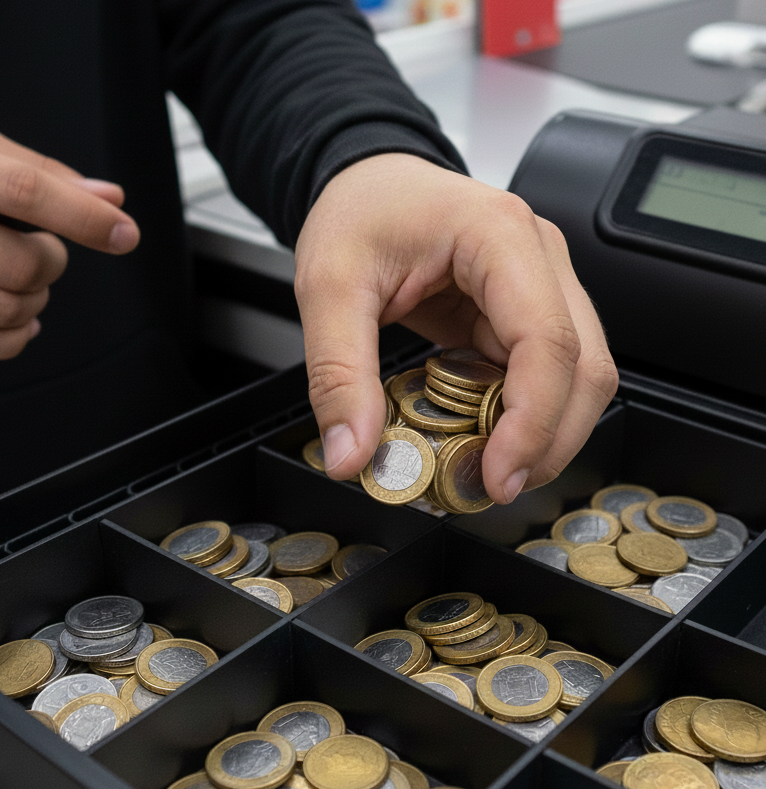 Ladrão escala muro, arromba loja e foge com moedas...