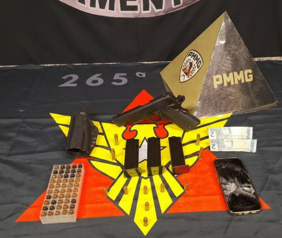 Perseguição policial termina com prisão no Jardim Sul, apreensão de arma e munições de vários calibres