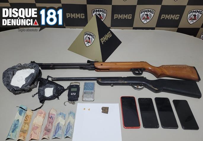 Dois são presos por tráfico e posse de armas...